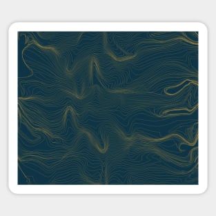 Dynamic wave pattern Sticker